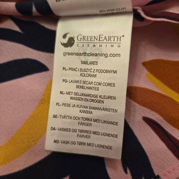 Boden Silk Blouse Pink Print 16 - Picture 10 of 10